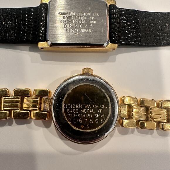 Lot of 2 VTG Citizen Quartz Ladies Watches-Gold Tone*Needs Batteries (Untested) main image 8